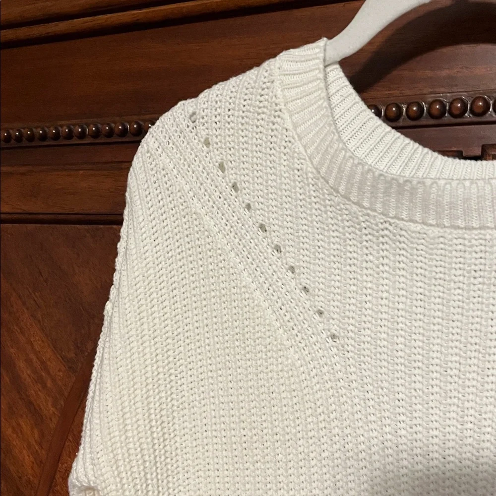 Time and Tru Off White Knit Sweater - Picture 4 of 6